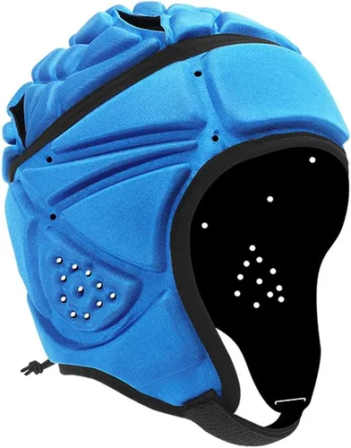 Vista 10 de Casco de rugby acolchado protector suave para hockey fútbol fútbol portero for Hockey, 7v7 Flag Football, Soccer Goalie