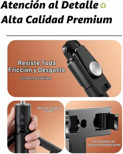 Vista 9 de Trípode de teléfono de 67 pulgadas Selfie Stick para iPhone y teléfono Android, soporte de trípode para teléfono celular con control remoto