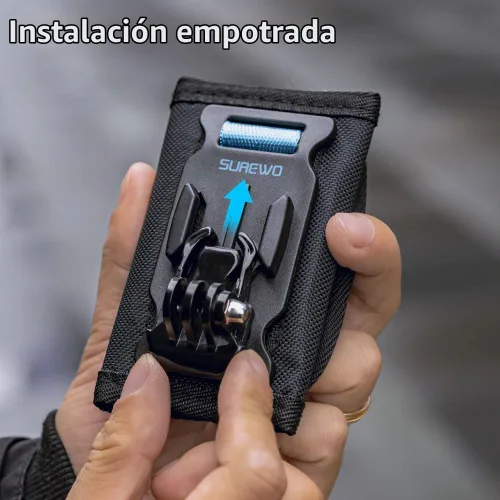 Vista 3 de Osmo Pocket 3 Soporte para Mochila, Soporte de Correa de Cinturón de Bolsa de Hombro con Borde Extendido Compatible con DJI Osmo Pocket 3 Para