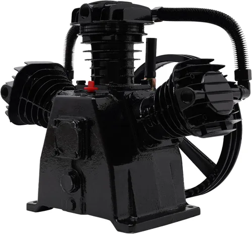Vista 4 de Cabezal de bomba de compresor de aire, Bomba de compresor de aire de alta potencia integrada general, 4-5 HP 3 cilindros 10-12 CFM, utilizado
