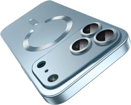 Vista 57 de Funda magnética para iPhone 13 Pro MagSafe con protector de lente de cámara, protección completa, delgada, suave, a prueba de golpes, antiarañazos