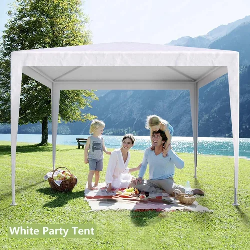 Vista 3 de Carpa para exteriores, carpa de fiesta de boda, refugio de campamento, refugio instantáneo comercial, tienda de campaña impermeable con paredes