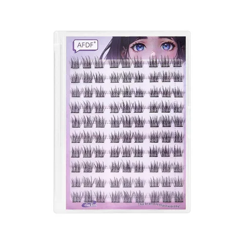 Vista 41 de Extensión de Pestañas DIY Efecto 3D Natural Individual 9/11/12mm Pestañas 80 Racimos Pestañas de Volumen Set Mixto, Extensión de Pestañas Caseras