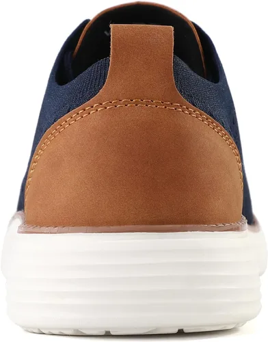 Vista 5 de VILOCY - Tenis de vestir informales para hombre, zapatos oxford cómodos de malla transpirable