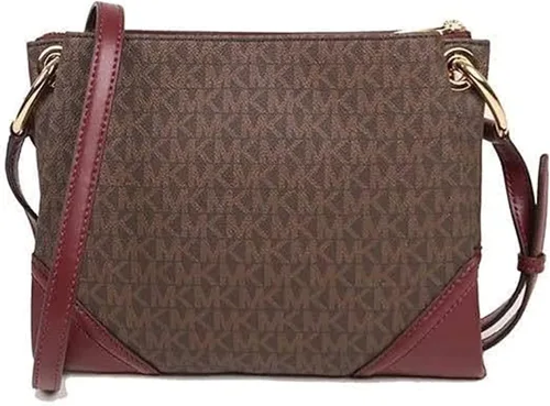 Vista 2 de Michael Kors Bolso cruzado Nicole con triple compartimento Gris Pearl Grey
