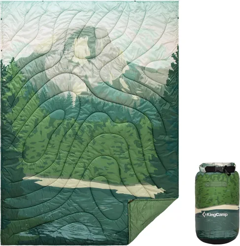 Vista 21 de KingCamp Manta de camping ultraligera, manta plegable portátil, 79 x 57 color fantasía (Canoe)