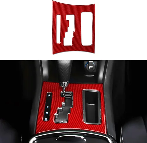 Vista 34 de Para 2011 2012 2013 2014 Dodge Charger Accesorios Consola central Aire Acondicionado Interruptor de Volumen Panel de Fibra de Carbono Pegatina
