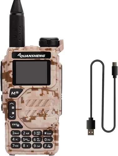 Vista 11 de Walkie Talkie UV-K5 5W Dual Band UHF VHF USB-C Cargador Radio bidireccional DTMF FM Scrambler NOAA Frecuencia inalámbrica Copia Jamón Radio de mano