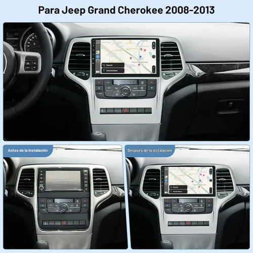 Vista 2 de [2G+64G] Radio de coche para Jeep Grand Cherokee 2008 2009 2010 2011 2012 2013