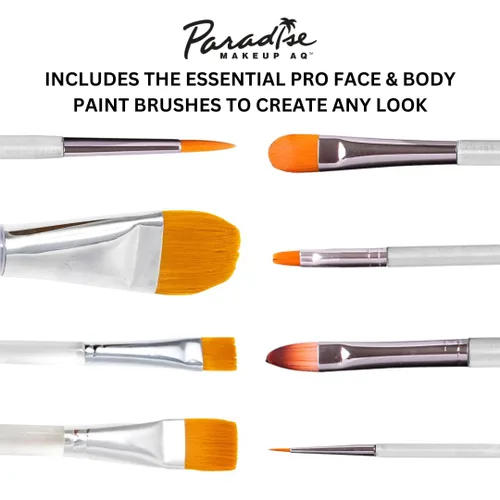 Vista 4 de Mehron Juego de brochas Makeup Paradise AQ