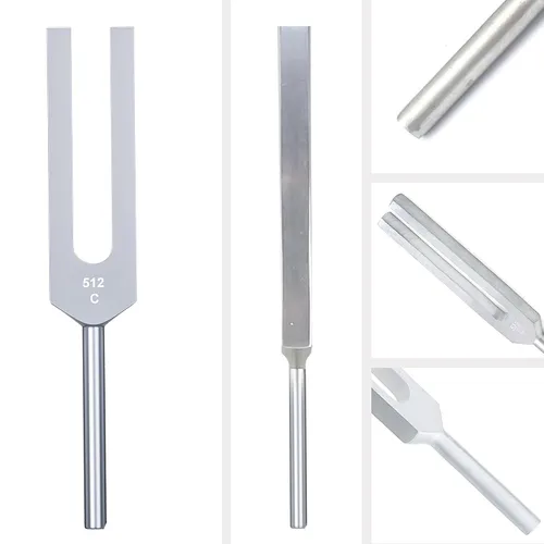 Vista 5 de SURGICAL ONLINE Diapasones sensoriales de aluminio C 128, C 256, C 512, instrumentos de diagnóstico 3 piezas