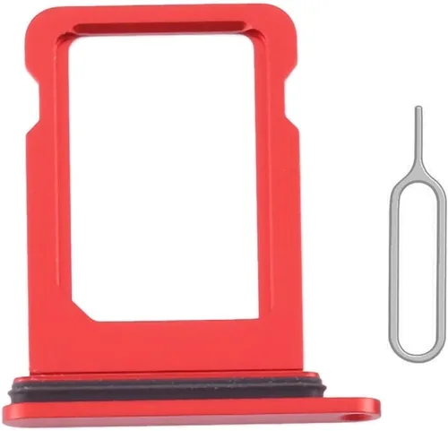 Vista 5 de Reemplazo de ranura para bandeja de tarjeta SIM para iPhone 12 (negro) con anillo de goma impermeable y pasador de expulsión