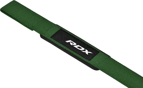 Vista 7 de RDX - Correas de elevación para levantamiento de pesas – Correa de muñeca de gimnasio resistente 100% algodón con acolchado de neopreno de 5 mm