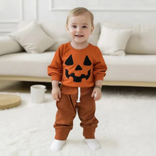 Vista 4 de Conjunto de camisa larga y divertida para bebé niño y niña, ropa de primera Navidad, 6, 12, 18, 24 meses, 2T