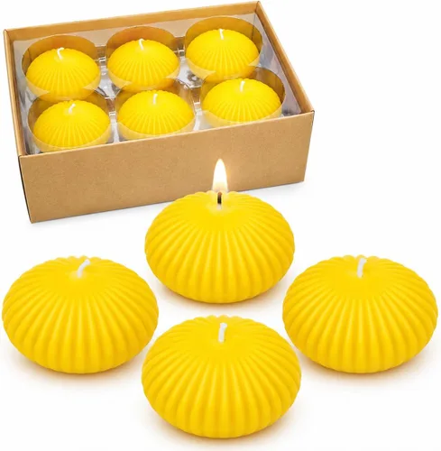 Vista 10 de Paquete de 12 velas flotantes negras de 3 pulgadas, velas sin perfume de 10 horas sin goteo para jarrones cilíndricos, centros de mesa en bodas