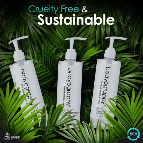 Vista 6 de World Amenities - Bodyography Blanc Champú y Acondicionador 2 en 1 - Limpieza y Acondicionamiento del Cabello para Mujeres y Hombres