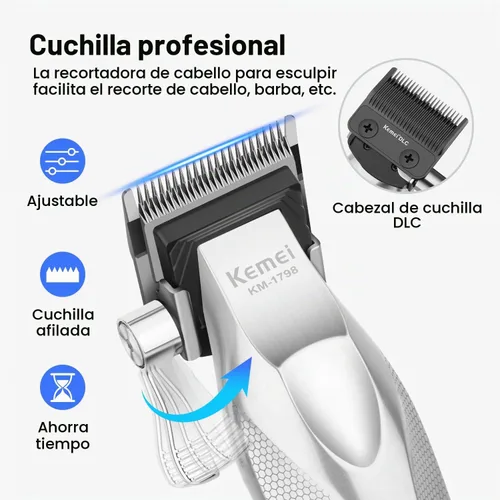 Vista 5 de Cortadora de pelo KEMEI para hombre