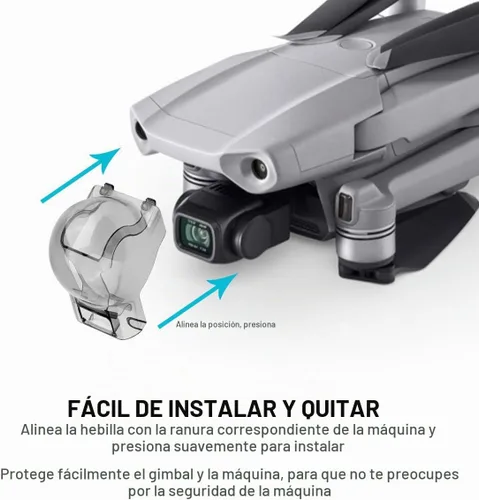 Vista 8 de Gimbal cubierta de guardia abrazadera de cámara protector de la tapa capó para DJI MAVIC AIR 2 Drone Quadcopter