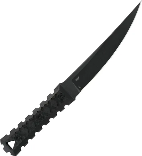 Vista 5 de CRKT HZ6 EDC Cuchillo de hoja fija con funda, negro, 2927