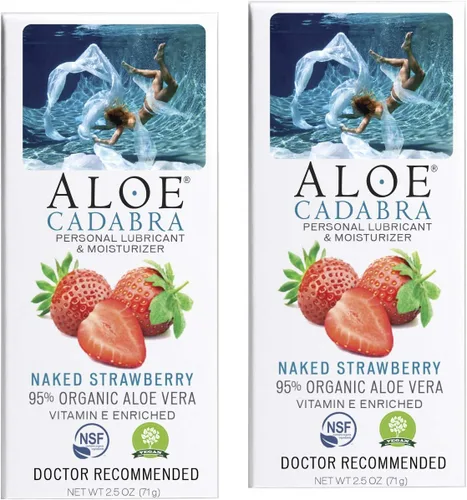 Vista 17 de Aloe Cadabra Lubricante personal saborizado orgánico Passion Lube para mujeres, hombres y parejas, mango Passion 2.5 onzas (paquete de 5)