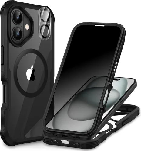 Vista 114 de CENHUFO Funda de privacidad para iPhone 11 Pro, funda de cuerpo completo con protector de pantalla de privacidad de vidrio templado 9H integrado