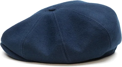 Vista 8 de Sterkowski Peaky Gorra de periódico 100% lana para hombre y mujer Gorra clásica y elegante de Paperboy Negro