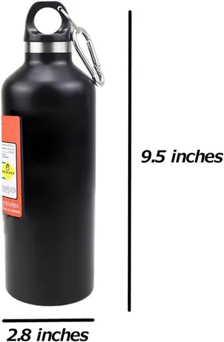 Vista 4 de Thermoses - Botella de agua inoxidable al vacío de 17 onzas, tipo botella de nitrógeno, aislamiento térmico, botella de agua deportiva