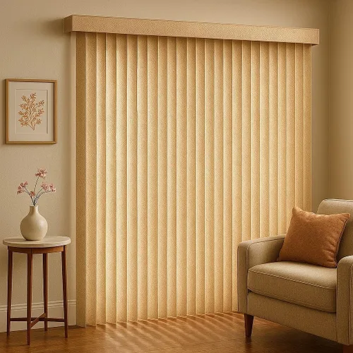 Vista 3 de BrylaneHome - Persianas verticales en relieve. Blanco