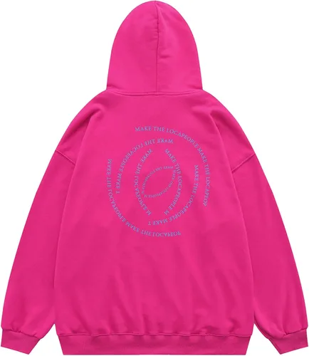 Vista 2 de Aelfric Eden Sudadera con capucha para hombre, sudadera de forro polar, estilo hip hop, ropa de calle, casual, sudadera con capucha