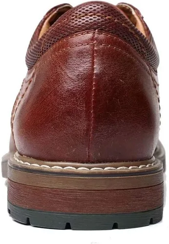 Vista 4 de Zapatos de vestir Oxford casuales con cordones para hombre