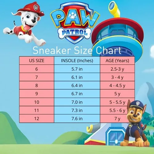 Vista 6 de Paw Patrol Boys Chase and Marshall Light up Sneakers (ToddlerLittle Kid)