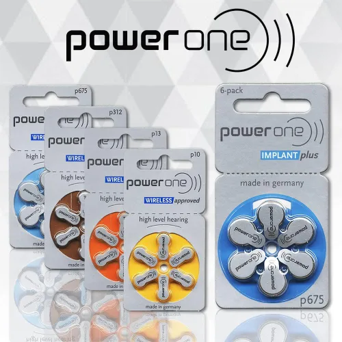Vista 4 de Baterías para implantes cocleares Power One (120 baterías)