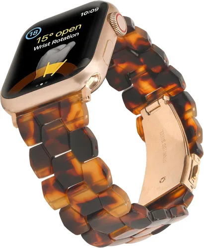 Vista 19 de Wongeto Correa de resina ligera, compatible con Apple Watch Band de 1.575 pulgadas, 1.496 pulgadas, 1.614 pulgadas, 1.654 pulgadas, 1.732 pulgadas