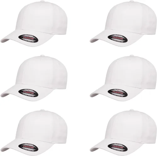 Vista 13 de Flexfit 5001 - Gorra de béisbol de sarga de algodón, 6 paneles Negro