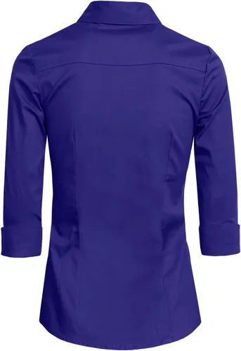 Vista 3 de NE PEOPLE Camisa de oficina con botones y manga 3/4 a medida para mujer