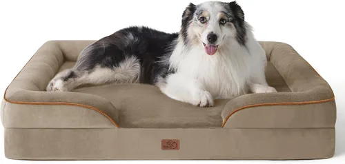 Vista 54 de Bedsure - Cama para gatos de interior, sofá cama lavable para perros muy pequeños, espuma de soporte con funda extraíble y lavable, forro Gris
