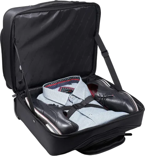 Vista 9 de Alpine Swiss Maletín con ruedas para laptop con ruedas para llevar durante la noche, cuaderno de hasta 15.6 pulgadas, lleva archivos de tamaño legal