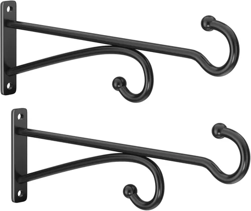 Vista 11 de Ganchos para colgar plantas de 6 pulgadas para interiores y exteriores, soportes de pared para plantas colgantes, canastas, campanillas de viento