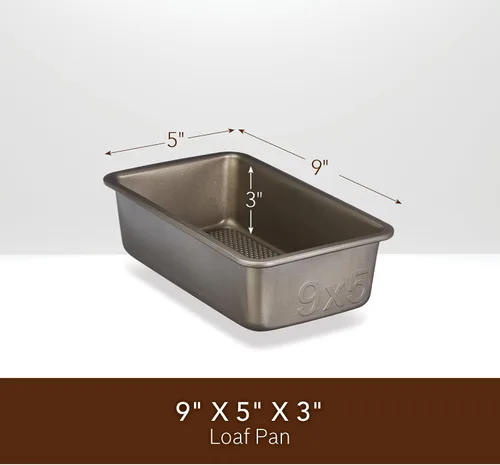 Vista 6 de GoodCook Best Ever - Sartén antiadherente de acero aluminizado texturizado, 9 x 5 pulgadas, champán