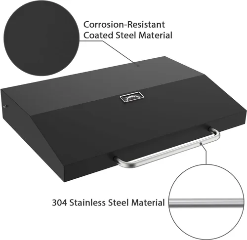 Vista 3 de Tapa con bisagras y rejilla universal de calentamiento para plancha Blackstone de 36 pulgadas