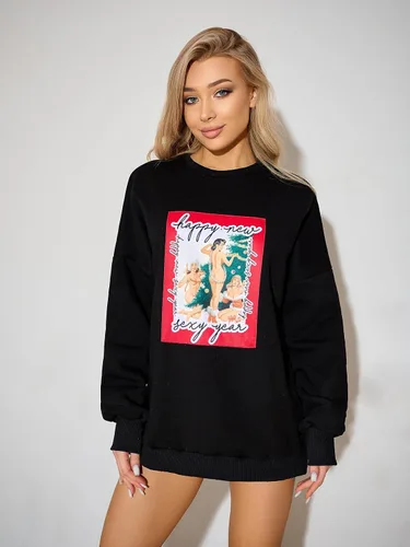 Vista 3 de Bona Fide Sudadera para Mujer PIC-shirt Pinup