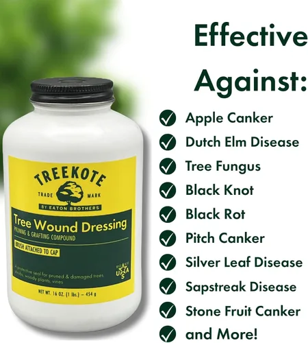 Vista 7 de Treekote Vendaje para Heridas de Árboles con Aplicador de Brocha 16 OZ Aplicador de Brocha para Árboles y Arbustos - Pasta Curativa y Sellador
