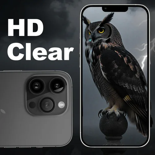 Vista 2 de CloudValley Protector de lente de cámara para iPhone 13 Pro - iPhone 13 Pro Max, película de vidrio templado, cubierta protectora de lente de Grafito