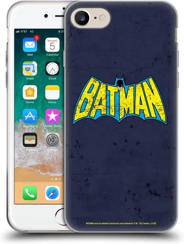 Vista 220 de Head Case Designs Funda de gel con licencia oficial de Batman DC Comics Bat Signal Logos [protección de grado militar] compatible con Apple iPhone 7
