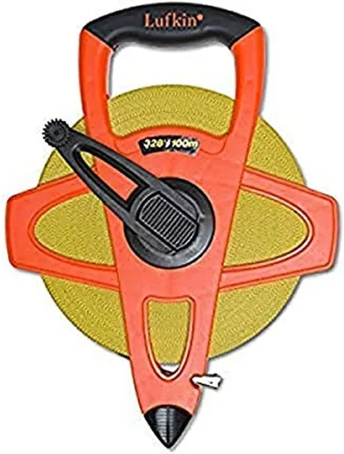 Vista 3 de Crescent Lufkin FE050D - Cinta métrica de fibra de vidrio de ingeniero naranja Hi-Viz® de 1/2 pulgadas x 50 pies