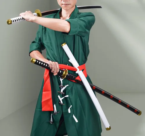 Vista 7 de Anime Sword 41 inch,Zorowado ichimonjiAnime Original Texture,for Role-Playing and Collection, with One Display Stand