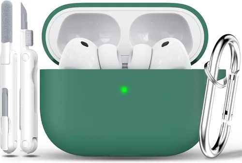 Vista 17 de RFUNGUANGO - Funda de silicona para AirPods Pro con auriculares, aguacate