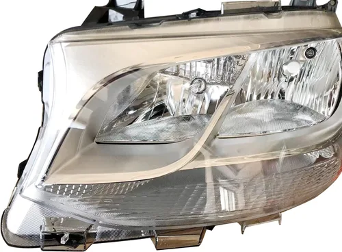 Vista 2 de Faro delantero de repuesto cromado para el lado izquierdo del conductor montaje completo para Mercedes-Benz Sprinter Freightliner Sprinter Lado
