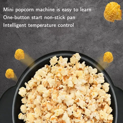 Vista 4 de Popcorn Poppers - Juguete automático de manivela sonriente, versión de entretenimiento en el hogar de pequeña máquina de palomitas de maíz volcadas