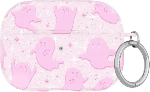 Vista 50 de Velvet Caviar Funda compatible con AirPods Pro de 2ª y 1ª generación, bonita funda protectora dura para mujer, diseño de lunares azules y aguamarina